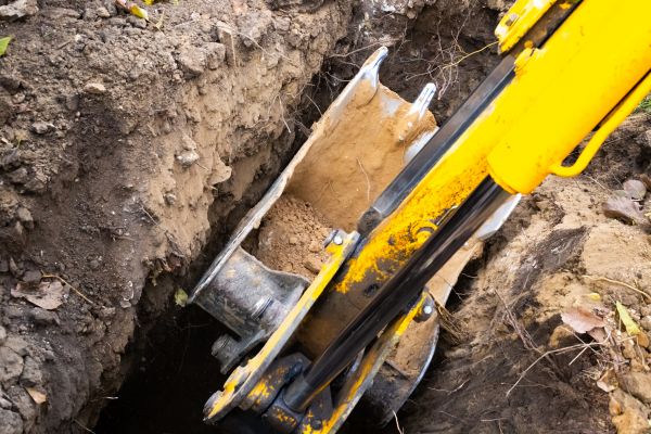 Downspout Trenching in Ogden