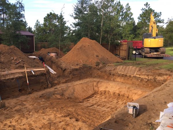Pool Site Excavation in Ogden